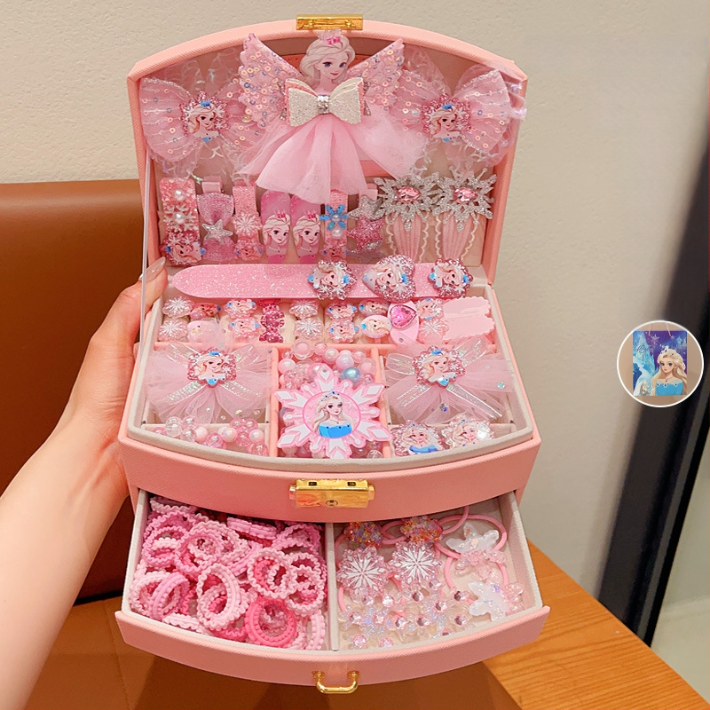 Bērnu matu aksesuāru komplekts – Korejas stila prinčeses galvas lentītes, metāla materiāls (2021. gada vasara)