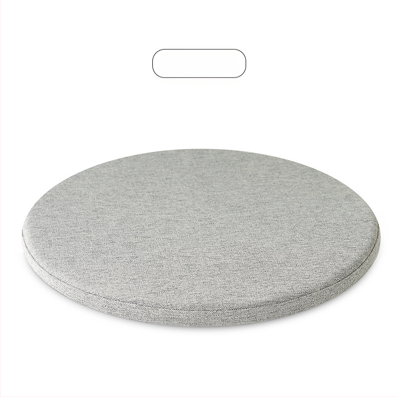 Memóriahabos kör alakú ülőpárna, pásztorális stílus, cipzár nélkül, kanapéra