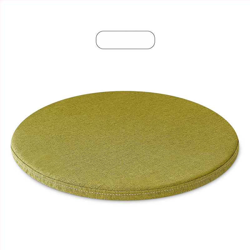 Memóriahabos kör alakú ülőpárna, pásztorális stílus, cipzár nélkül, kanapéra