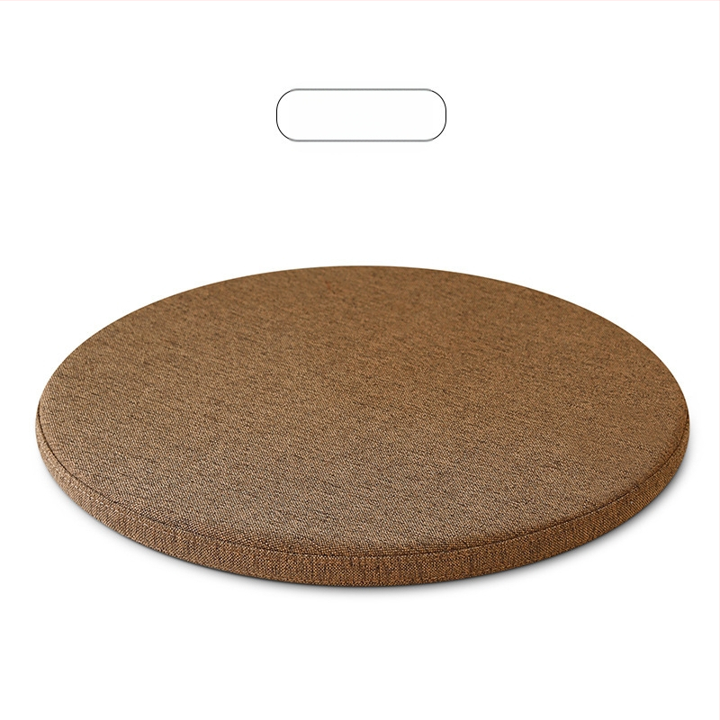 Memóriahabos kör alakú ülőpárna, pásztorális stílus, cipzár nélkül, kanapéra