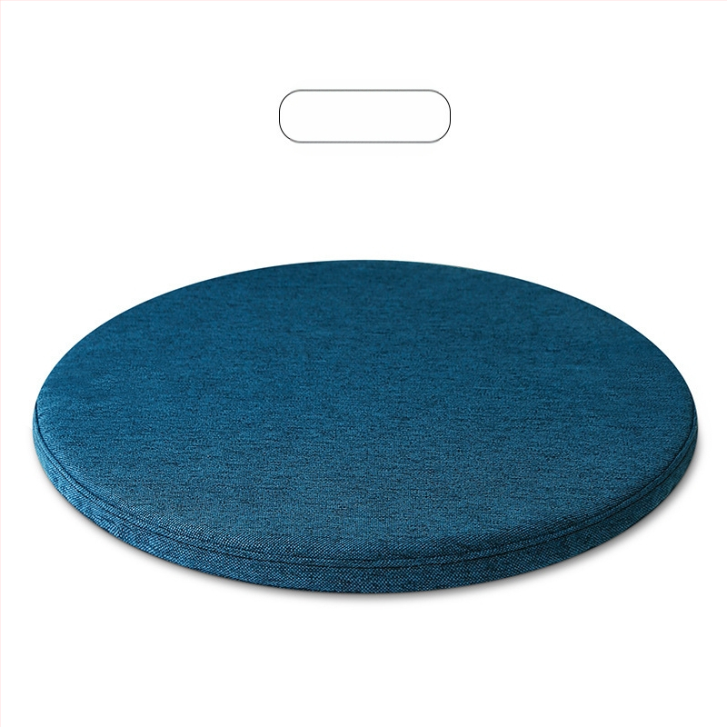 Memóriahabos kör alakú ülőpárna, pásztorális stílus, cipzár nélkül, kanapéra