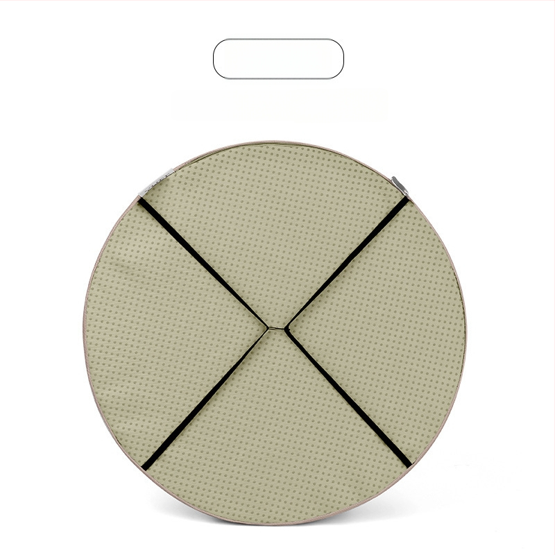 Memóriahabos kör alakú ülőpárna, pásztorális stílus, cipzár nélkül, kanapéra