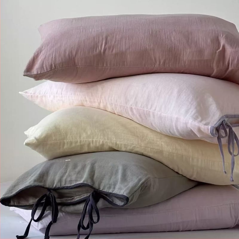 Spilvendrāna ar auklām un lente, divslāņaina kokvilnas marle, zīdaiņiem, elpojoša