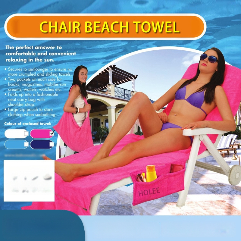 Napozóágy-huzat és strandtörölköző mikroszálas, dupla réteg, 700 g, 100% poliészter, testreszabható feldolgozás