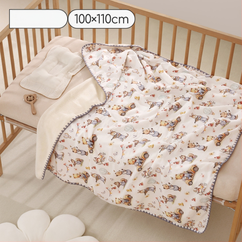 Hordozható babafürdő törölköző-köntös — bambusz rost, 120–140 g, nyomtatott gyártási folyamat, Jingqi