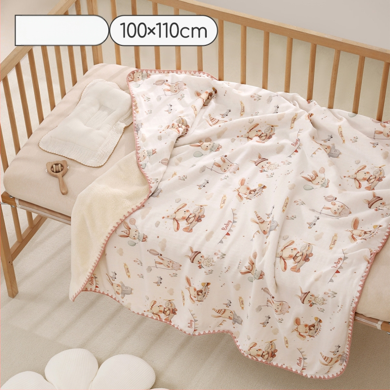 Hordozható babafürdő törölköző-köntös — bambusz rost, 120–140 g, nyomtatott gyártási folyamat, Jingqi