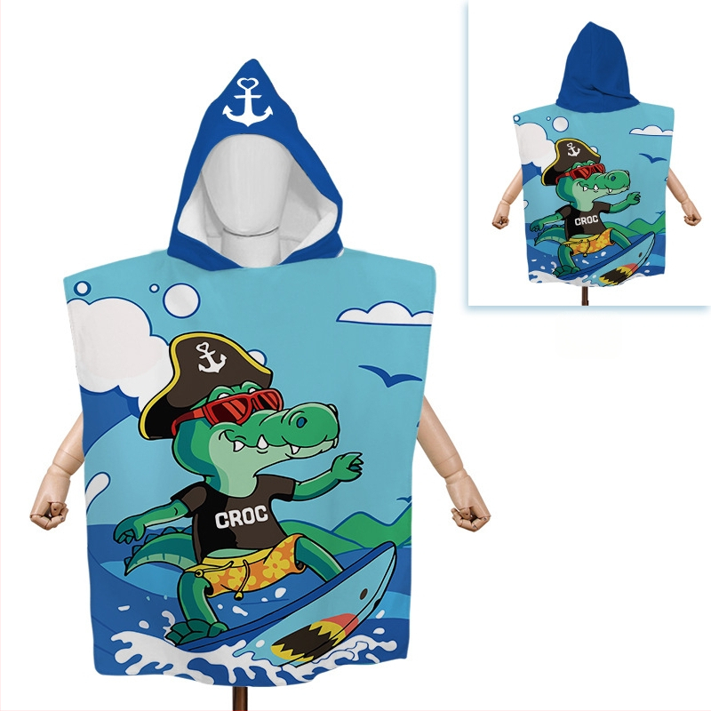 Yingxing mikroszálas babafürdőlepedő kapucnival – egyedi rajzfilm dizájn, nedvszívó, gyorsan száradó, 300–400 g