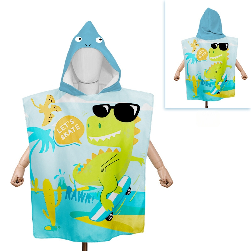 Yingxing mikroszálas babafürdőlepedő kapucnival – egyedi rajzfilm dizájn, nedvszívó, gyorsan száradó, 300–400 g