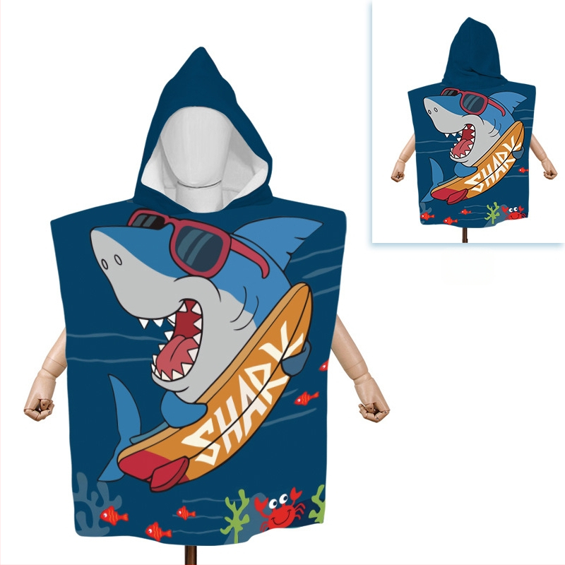 Yingxing mikroszálas babafürdőlepedő kapucnival – egyedi rajzfilm dizájn, nedvszívó, gyorsan száradó, 300–400 g