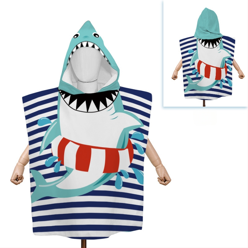 Yingxing mikroszálas babafürdőlepedő kapucnival – egyedi rajzfilm dizájn, nedvszívó, gyorsan száradó, 300–400 g