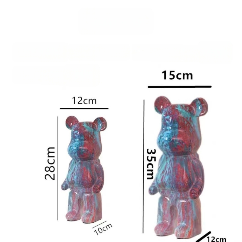 Porcelāna statuja uz grīdas Heirui — karikatūras stils, mūsdienīgs minimālisma ziemeļnieciskais dizains dzīvojamai istabai un televizora skapim, dāvana jaunu māju svētkiem