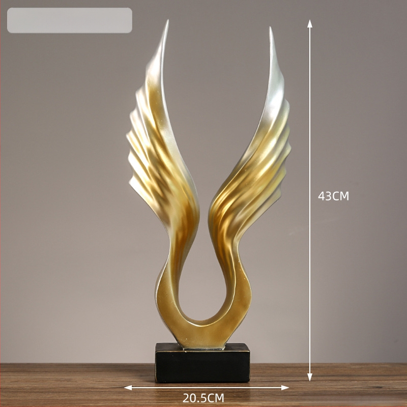 Dekoratyvinė erelio figūrėlė su išskėstais sparnais; derva, Master Gu, dekoracijos, kartoninė pakuotė