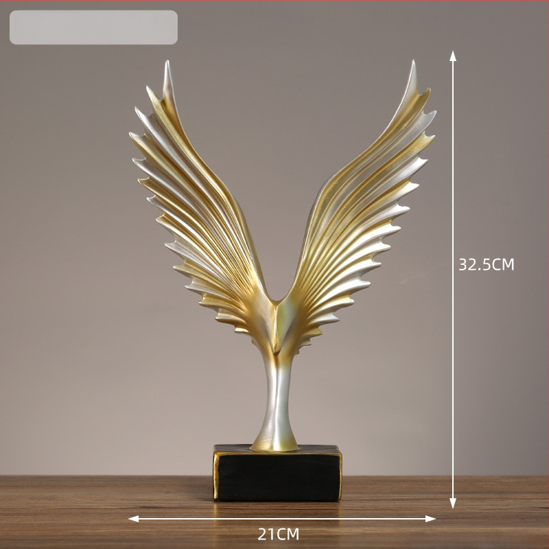 Dekoratyvinė erelio figūrėlė su išskėstais sparnais; derva, Master Gu, dekoracijos, kartoninė pakuotė