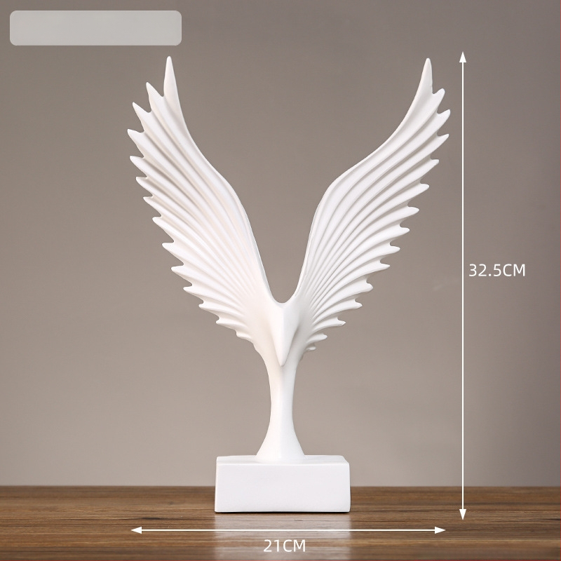 Dekoratyvinė erelio figūrėlė su išskėstais sparnais; derva, Master Gu, dekoracijos, kartoninė pakuotė