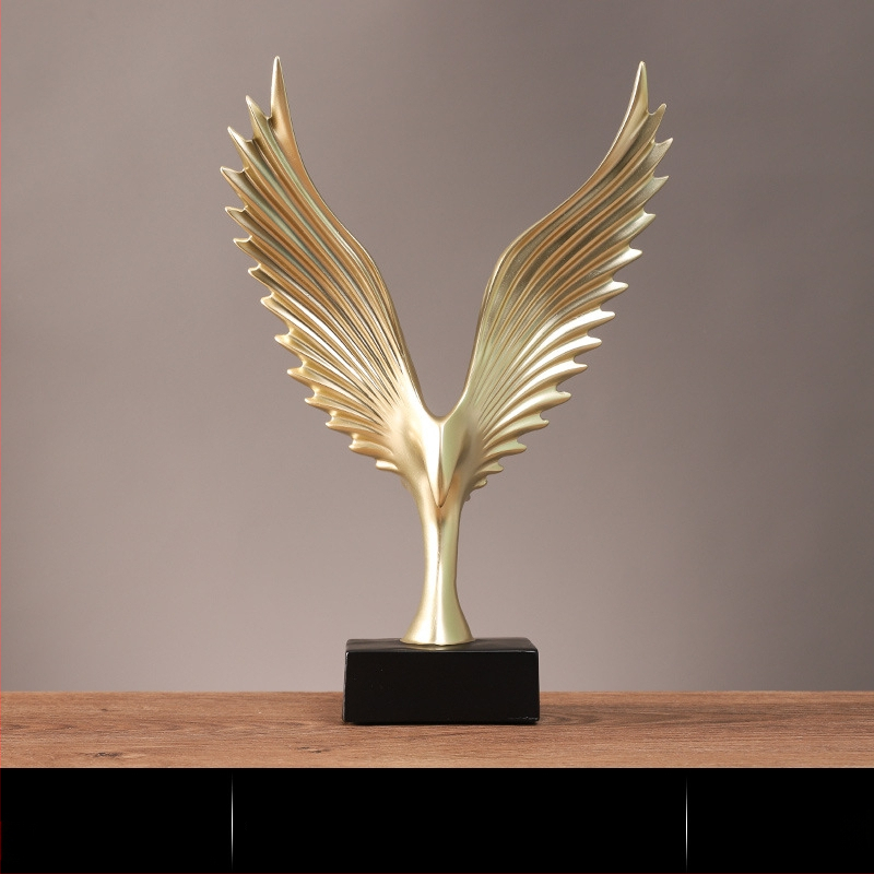 Dekoratyvinė erelio figūrėlė su išskėstais sparnais; derva, Master Gu, dekoracijos, kartoninė pakuotė