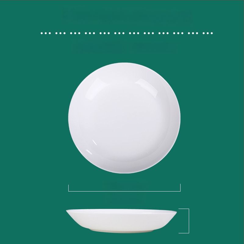 Tengjing bone china taldrik – ümmargune, mikrolaineohutu, logotüübi printimine saadaval, kohandatav, >45% luu tuhka sisaldus