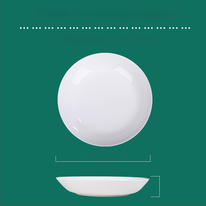 Tengjing bone china taldrik – ümmargune, mikrolaineohutu, logotüübi printimine saadaval, kohandatav, >45% luu tuhka sisaldus