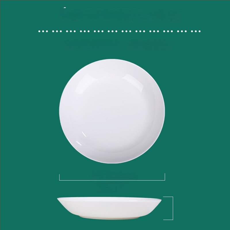 Tengjing bone china taldrik – ümmargune, mikrolaineohutu, logotüübi printimine saadaval, kohandatav, >45% luu tuhka sisaldus