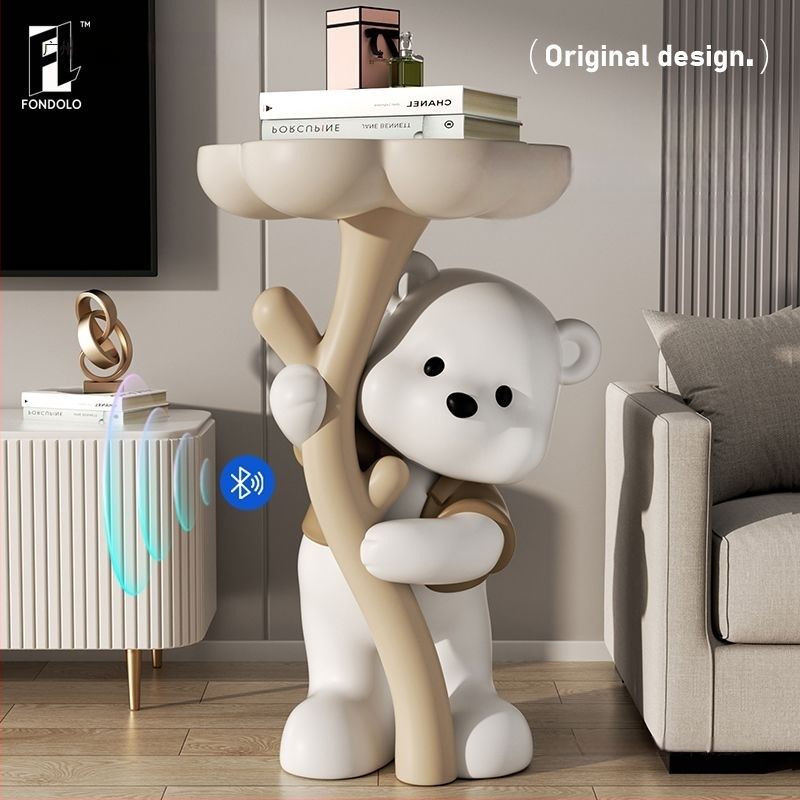 Lāča figūra no sveķiem - stāvoša, mūsdienīgs mājas dekors, Yongbo, pusrokdarbs, biznesa dāvana