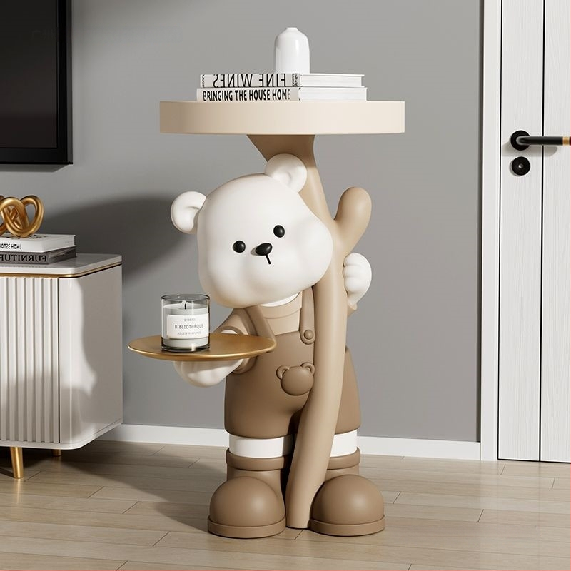 Lāča figūra no sveķiem - stāvoša, mūsdienīgs mājas dekors, Yongbo, pusrokdarbs, biznesa dāvana