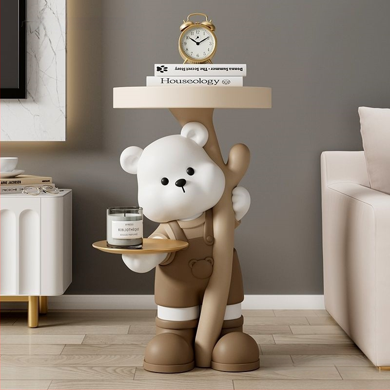 Lāča figūra no sveķiem - stāvoša, mūsdienīgs mājas dekors, Yongbo, pusrokdarbs, biznesa dāvana