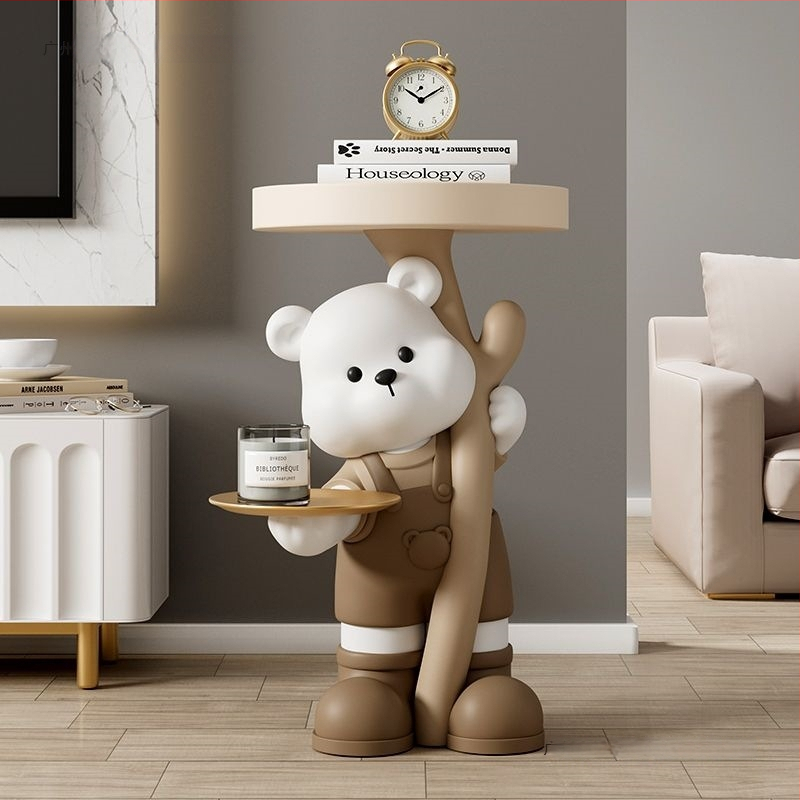 Lāča figūra no sveķiem - stāvoša, mūsdienīgs mājas dekors, Yongbo, pusrokdarbs, biznesa dāvana