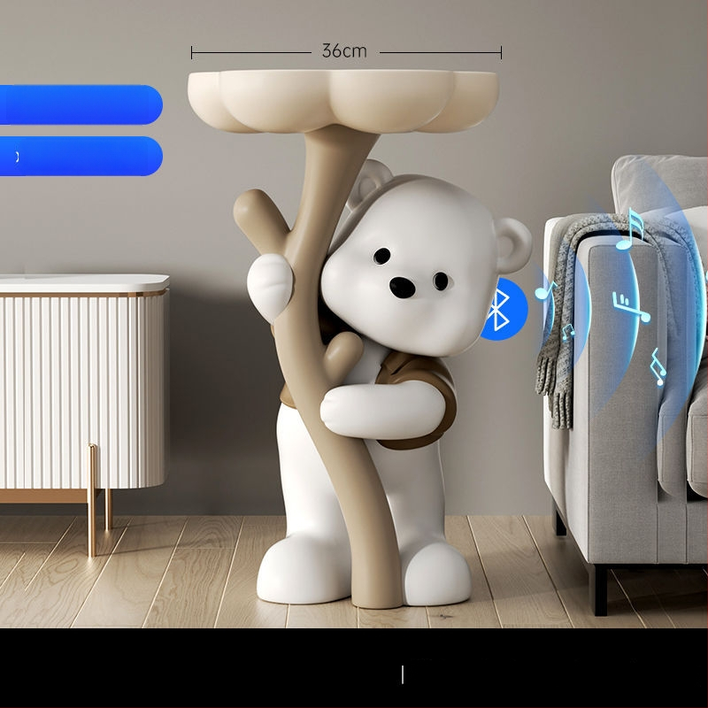 Lāča figūra no sveķiem - stāvoša, mūsdienīgs mājas dekors, Yongbo, pusrokdarbs, biznesa dāvana