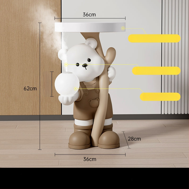 Lāča figūra no sveķiem - stāvoša, mūsdienīgs mājas dekors, Yongbo, pusrokdarbs, biznesa dāvana