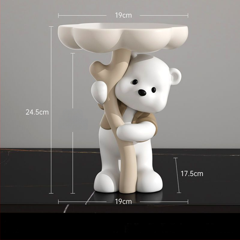 Lāča figūra no sveķiem - stāvoša, mūsdienīgs mājas dekors, Yongbo, pusrokdarbs, biznesa dāvana