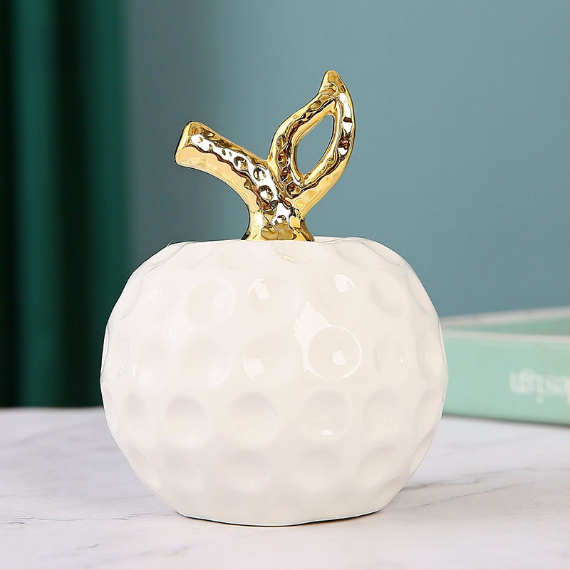 Keramikas ābola dekors interjeram – roku darbs dekoratīvā figūra priekš ieejas, dzīvojamās istabas, grāmatu plaukta un TV statīna. Ideāla dāvana kāzām, dzimšanas dienām vai jaunu mājokļu iegādei.