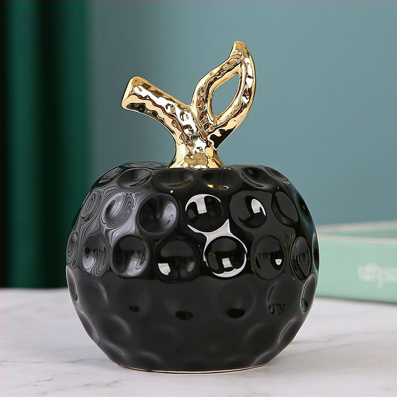 Keramikas ābola dekors interjeram – roku darbs dekoratīvā figūra priekš ieejas, dzīvojamās istabas, grāmatu plaukta un TV statīna. Ideāla dāvana kāzām, dzimšanas dienām vai jaunu mājokļu iegādei.