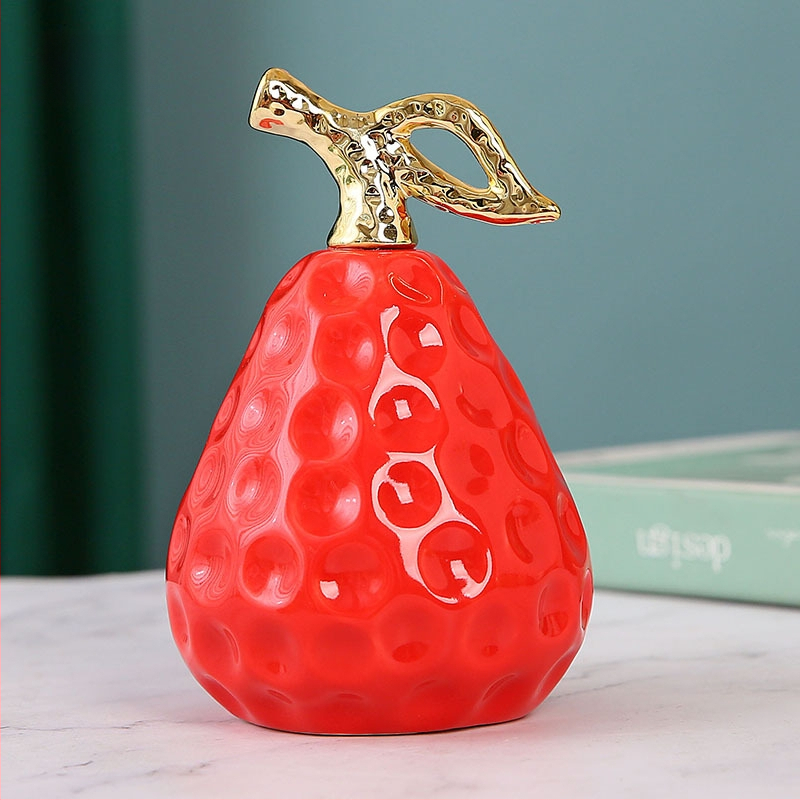 Keramikas ābola dekors interjeram – roku darbs dekoratīvā figūra priekš ieejas, dzīvojamās istabas, grāmatu plaukta un TV statīna. Ideāla dāvana kāzām, dzimšanas dienām vai jaunu mājokļu iegādei.