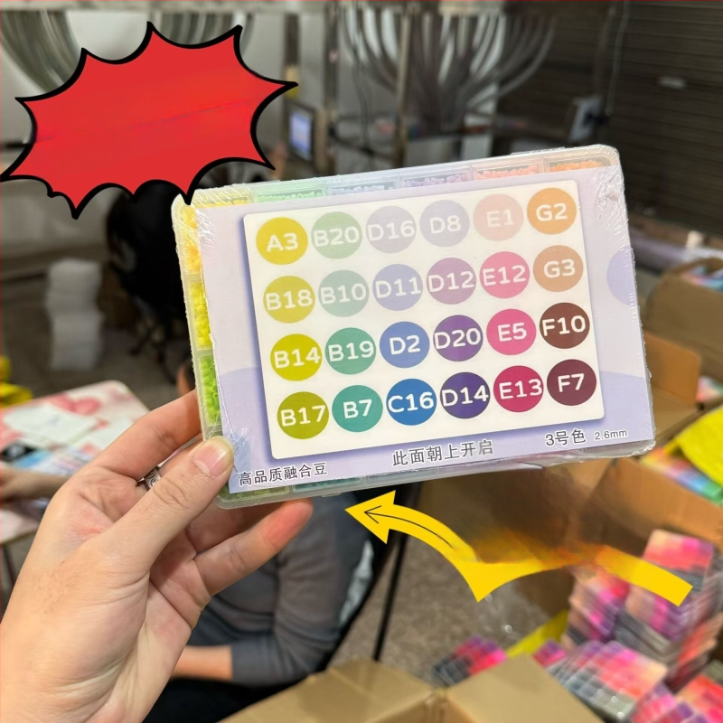 DIY set za perlice za djecu – plastične perle, injekcijsko oblikovanje, totem uzorak, INS stil