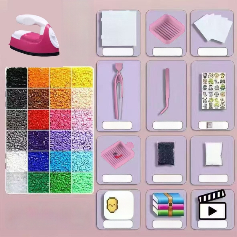 DIY set za perlice za djecu – plastične perle, injekcijsko oblikovanje, totem uzorak, INS stil