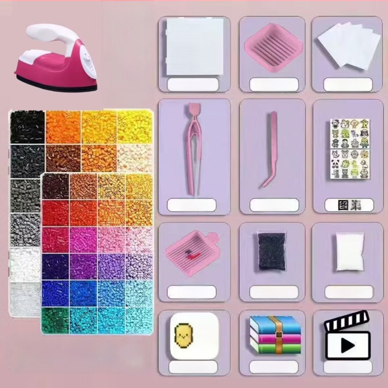 DIY set za perlice za djecu – plastične perle, injekcijsko oblikovanje, totem uzorak, INS stil