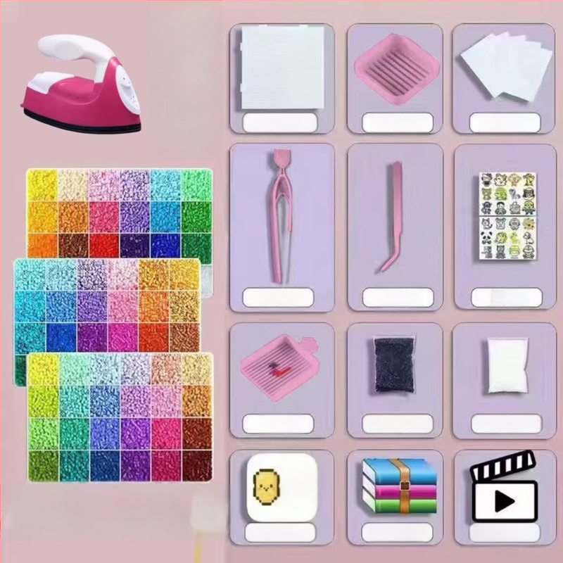 DIY set za perlice za djecu – plastične perle, injekcijsko oblikovanje, totem uzorak, INS stil