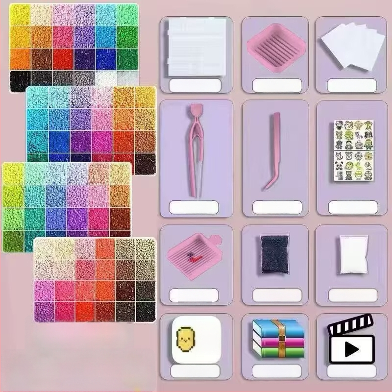 DIY set za perlice za djecu – plastične perle, injekcijsko oblikovanje, totem uzorak, INS stil