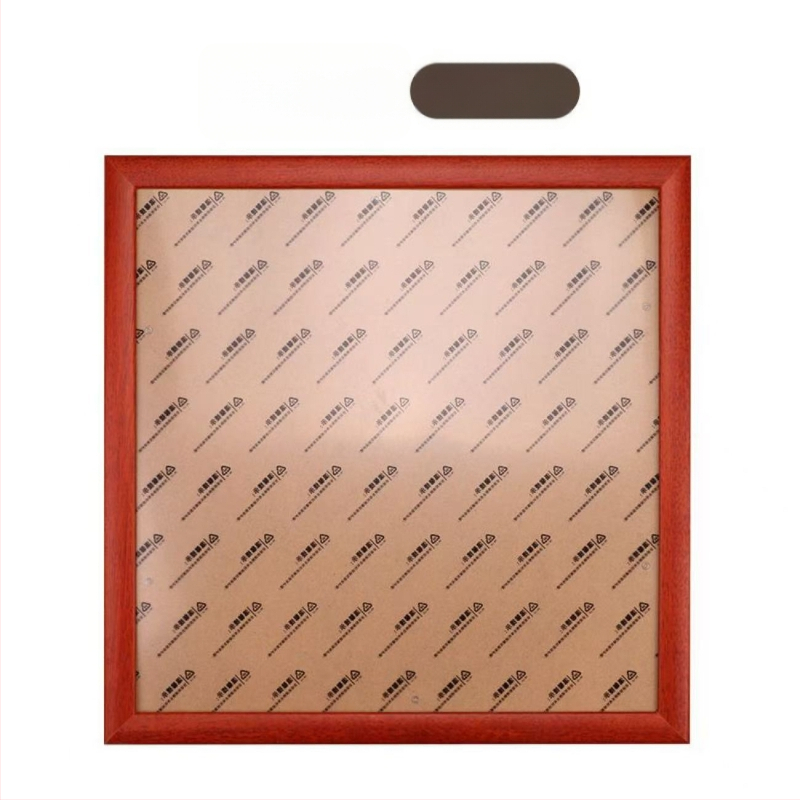 Četri kadri fotogrāfijām, kvadrāta formas, no masīvā koka un kompozītkoka, piemēroti ķīniešu glezniecībai un kaligrāfijai