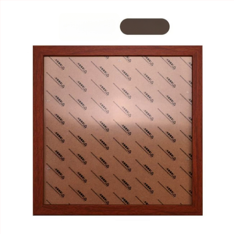 Četri kadri fotogrāfijām, kvadrāta formas, no masīvā koka un kompozītkoka, piemēroti ķīniešu glezniecībai un kaligrāfijai