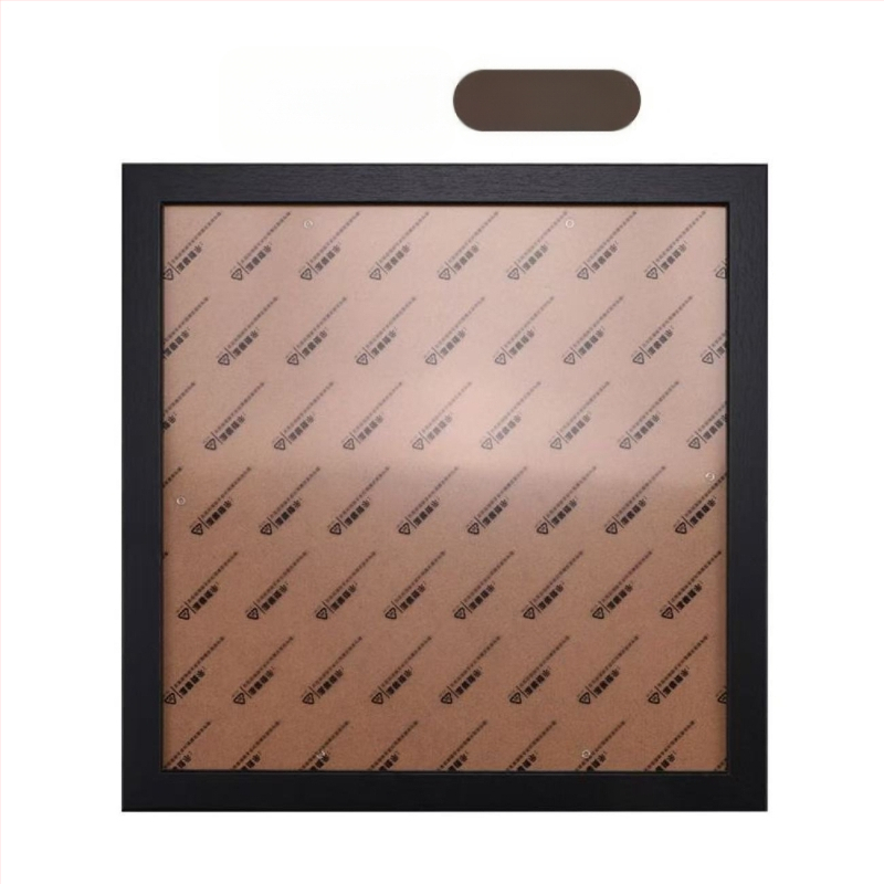 Četri kadri fotogrāfijām, kvadrāta formas, no masīvā koka un kompozītkoka, piemēroti ķīniešu glezniecībai un kaligrāfijai