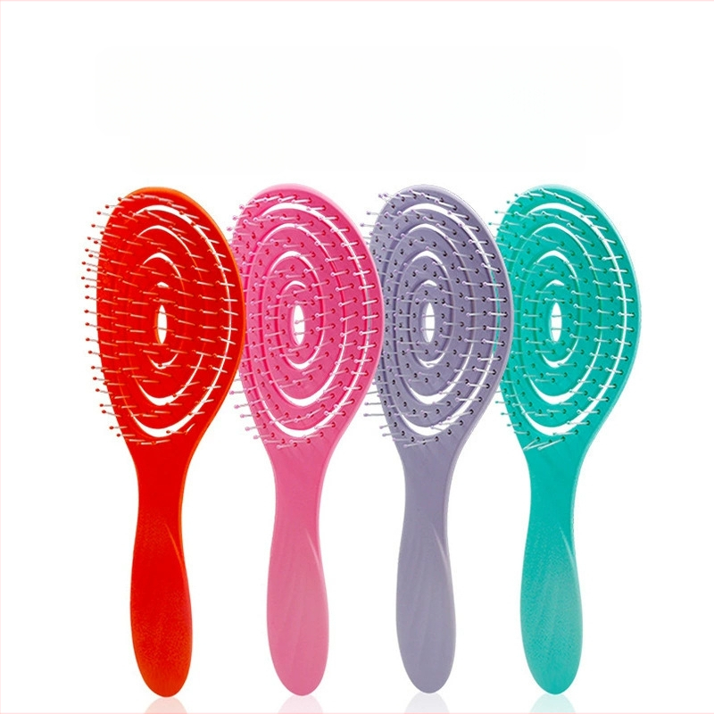 Liela izliekta matu ķemme – ABS materiāls, masāža un tīrīšana, dobs izliektas konstrukcijas dizains