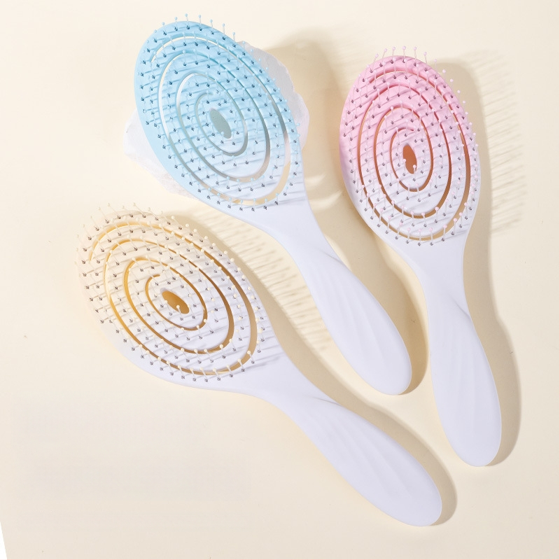 Liela izliekta matu ķemme – ABS materiāls, masāža un tīrīšana, dobs izliektas konstrukcijas dizains