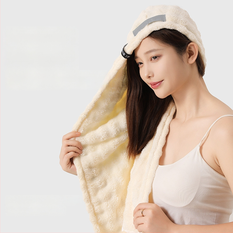 Matu žāvēšanas cepure no korāla flīša, 150d šķiedra, svars 80–99 g, šuvums, ārkārtīgi absorbcija un ātra žāvēšana