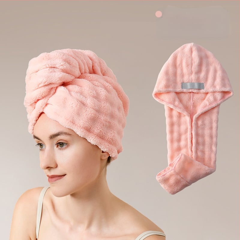 Matu žāvēšanas cepure no korāla flīša, 150d šķiedra, svars 80–99 g, šuvums, ārkārtīgi absorbcija un ātra žāvēšana