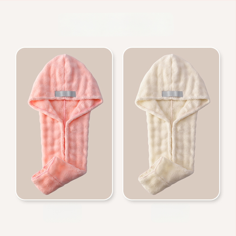 Matu žāvēšanas cepure no korāla flīša, 150d šķiedra, svars 80–99 g, šuvums, ārkārtīgi absorbcija un ātra žāvēšana