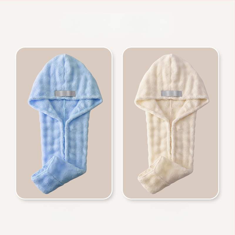 Matu žāvēšanas cepure no korāla flīša, 150d šķiedra, svars 80–99 g, šuvums, ārkārtīgi absorbcija un ātra žāvēšana