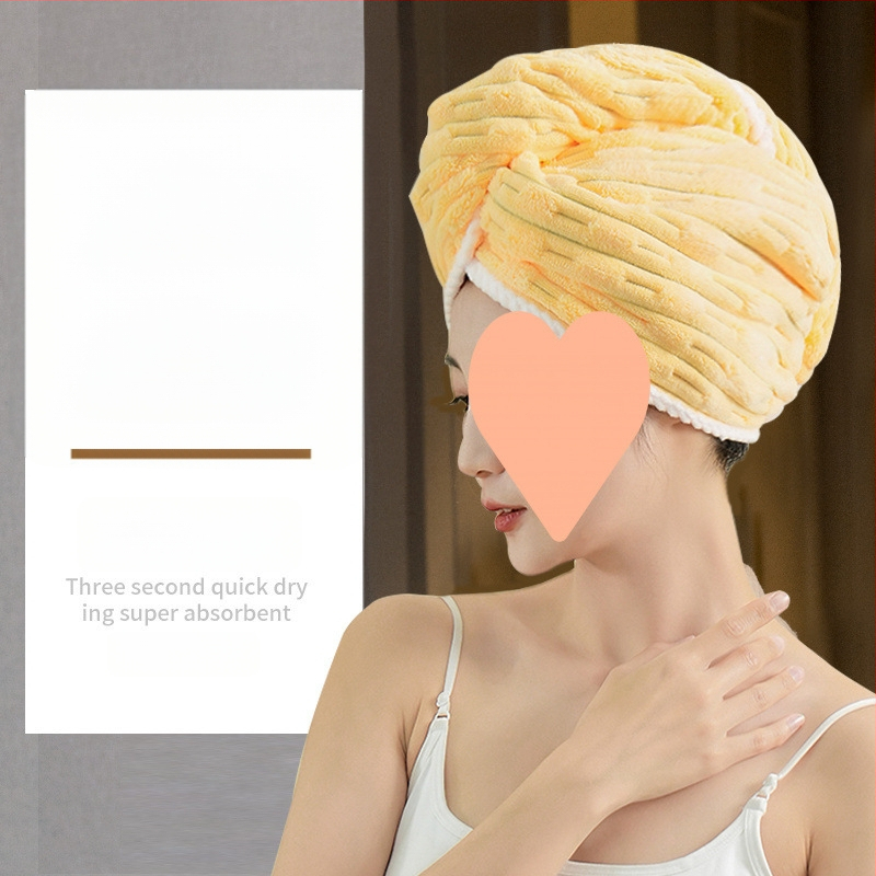 Sieviešu matu žāāvēšanas cepure, bieza, ārkārtīgi absorbējoša, ātra žāvēšana salīdzinājumā ar kokvilnu, bez matu izkrišanas, poliestera džakarda materiāls