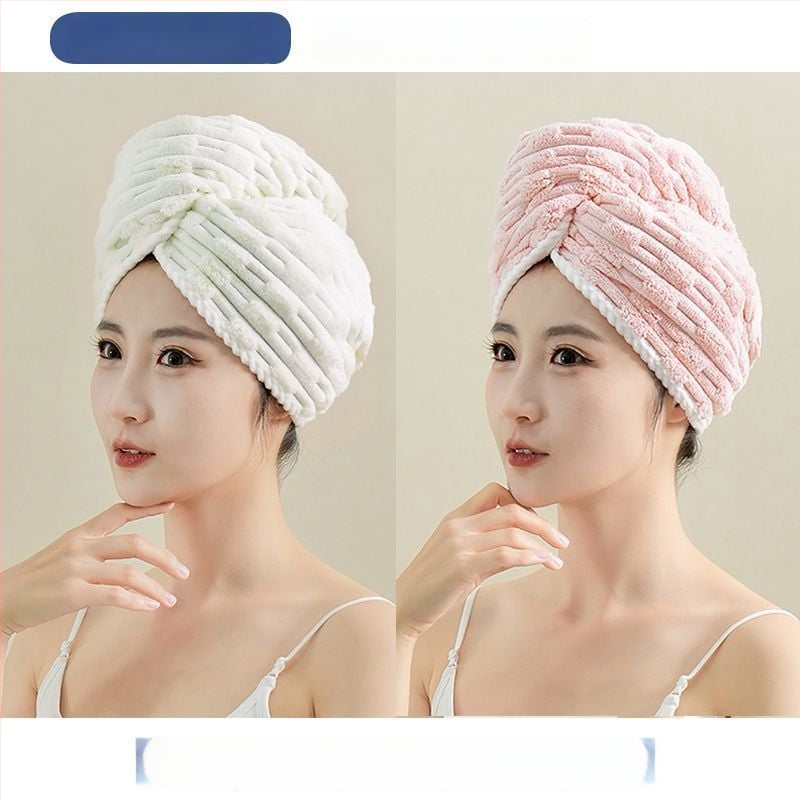 Sieviešu matu žāāvēšanas cepure, bieza, ārkārtīgi absorbējoša, ātra žāvēšana salīdzinājumā ar kokvilnu, bez matu izkrišanas, poliestera džakarda materiāls