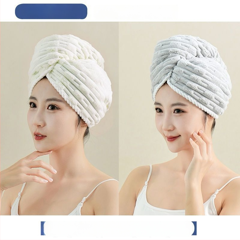 Sieviešu matu žāāvēšanas cepure, bieza, ārkārtīgi absorbējoša, ātra žāvēšana salīdzinājumā ar kokvilnu, bez matu izkrišanas, poliestera džakarda materiāls