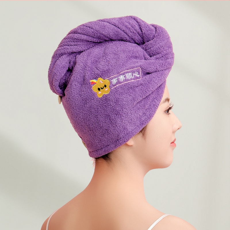 Kétrétegű gyorsan szívó hajtörölköző sapka nőknek, 200 g+